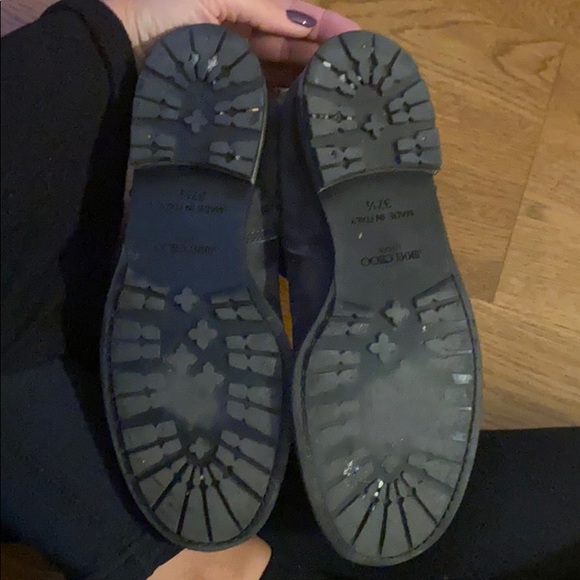 Jimmy Choo Youth tactile suede leather biker boots - Picture 5 of 8